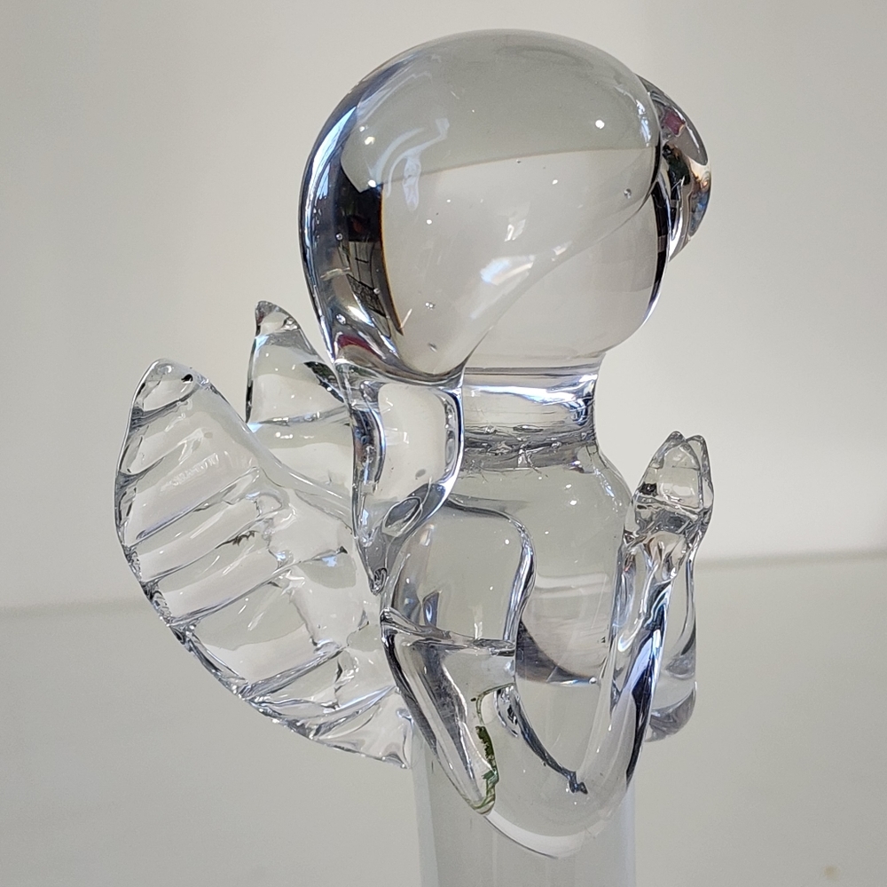 Vintage Art Glass Angel Figure Handcrafted Signed Lyn78 Holiday Decor - Picture 7 of 16